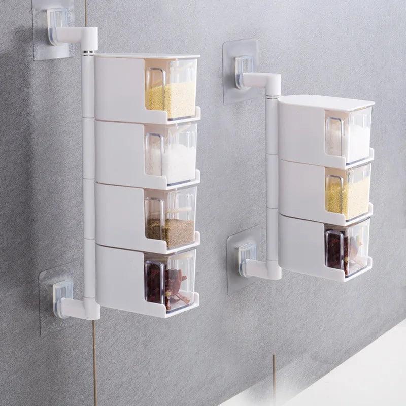 Caixa Rotativa para Armazenamento de Especiarias