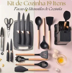 Kit de Cozinha 19 Peças de Silicone Premium