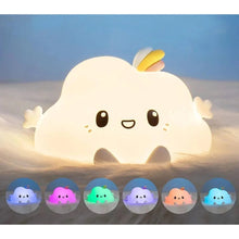 Carregar imagem no visualizador da galeria, Luminária Infantil em Silicone Nuvem
